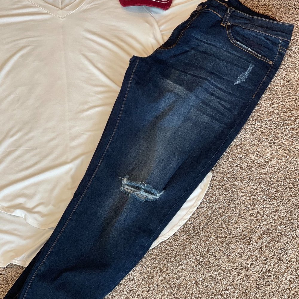 Plus Size Kancan Skinny Jeans